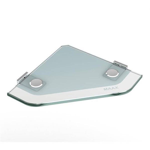 MAAX Glass Corner Shelf Kit 9" x 9"