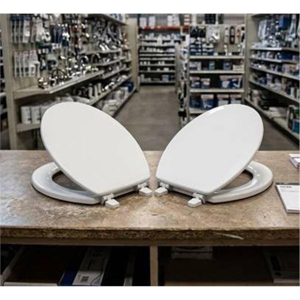 Lot of 2 Kohler Round-Front Bowl Seats, 16Â  5/8"