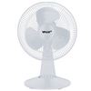 Image 1 : VALU+ 12-Inch Desk Fan, White Plastic