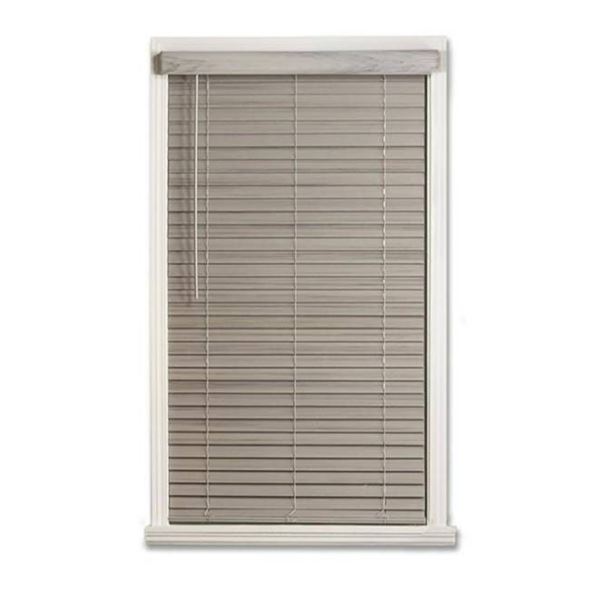 Allen + Roth 2in Faux Wood Blind, Gray