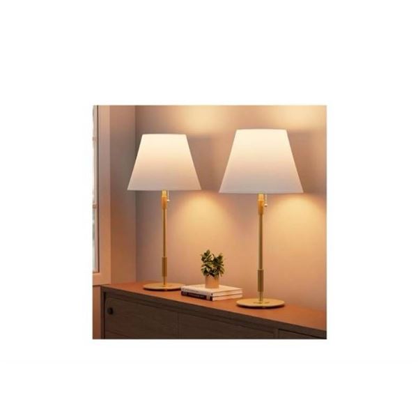 HISEEGO Gold Table Lamps, Set of 2