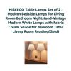 Image 2 : HISEEGO Gold Table Lamps, Set of 2