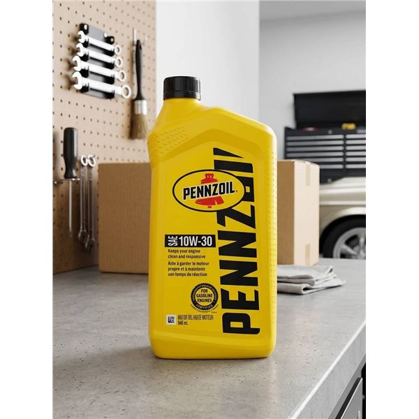 Pennzoil 10W-30 Motor Oil, 6 x 946ml Bottles