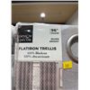 Image 3 : Lot of 2 - Design Decor Flatiron Trellis 100% Blackout Curtain 96"