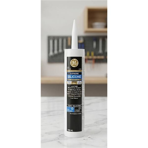 GE Supreme Silicone Sealant 12 x 298ml