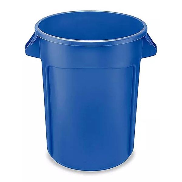 Rubbermaid Roughneck 32 Gal Blue Trash Cans