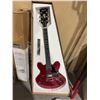 Image 2 : MYSOO Semi-Hollow Electric Guitar, Red
