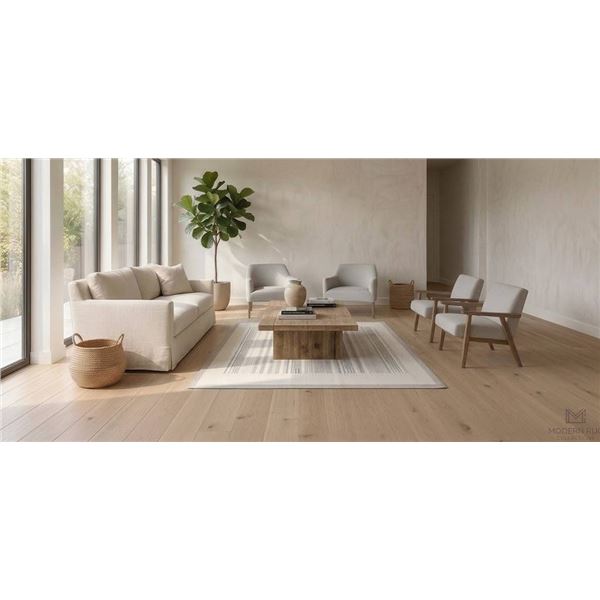 Rectangular Striped Area Rug