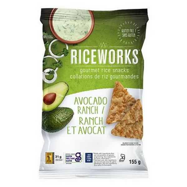 RiceWorks Avocado Ranch Rice Snack 12/156g