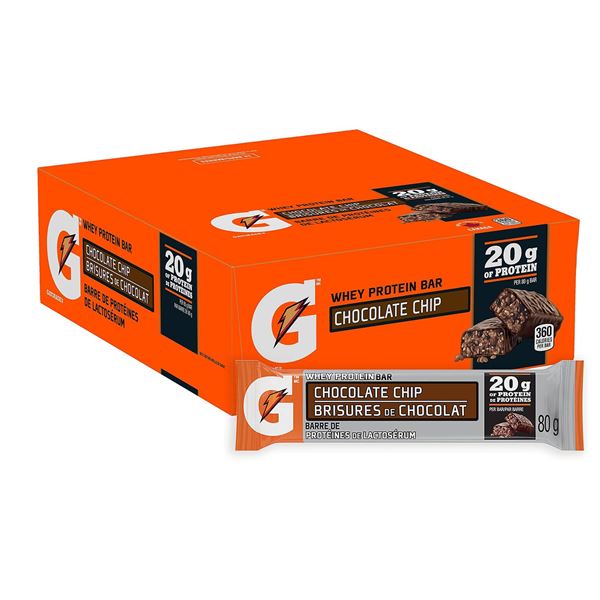Gatorade Whey Protein Bar Chocolate Chip 12 x 80g