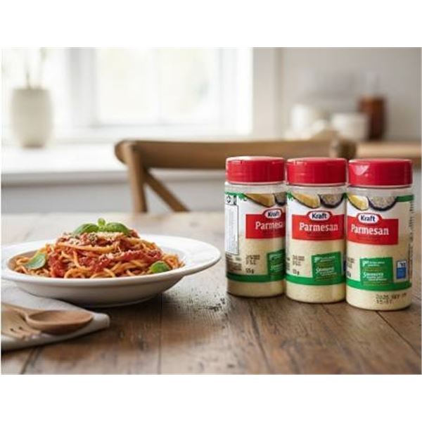 Kraft Parmesan Grated Cheese, 6 x 125g