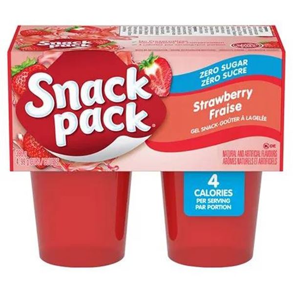 Snack Pack Juicy Gels Strawberry/Orange 12 x (4 x 99g)