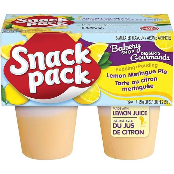 Snack Pack Lemon Meringue Pie Pudding 12 x (4 x 99g)
