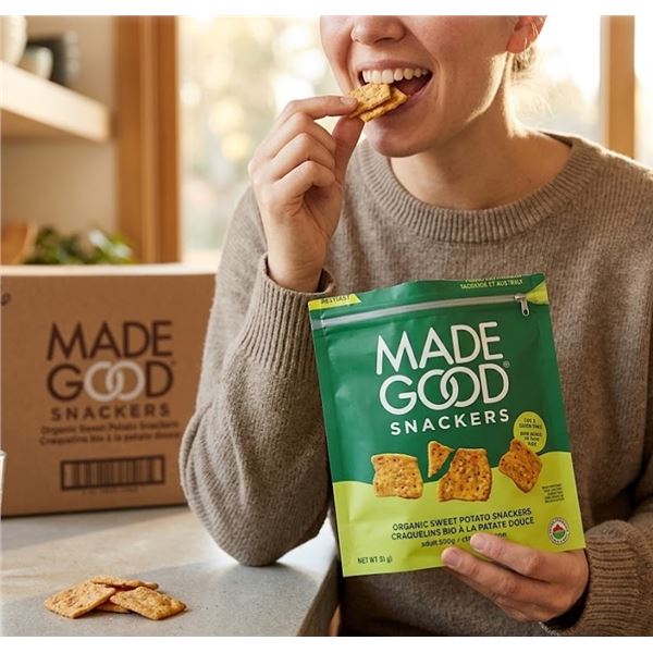 MadeGood Organic Sweet Potato Crackers 142g