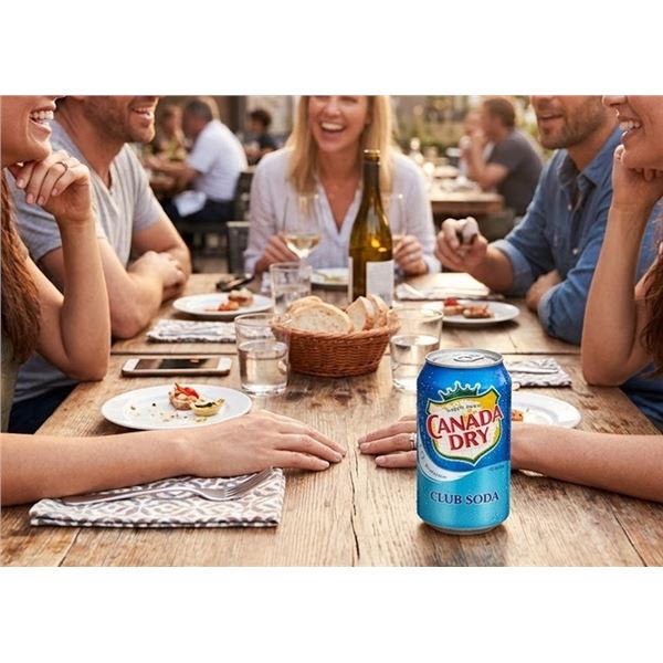 Canada Dry Club Soda 12-Pack 355ml Cans