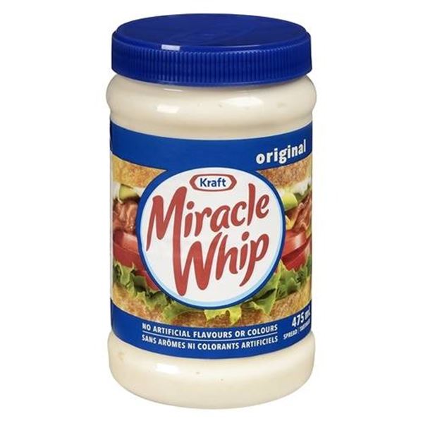 Kraft Miracle Whip Original Jars, 6 x 475g