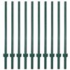 Image 1 : 6 Green Steel Fence Posts, 4ft and 5ft