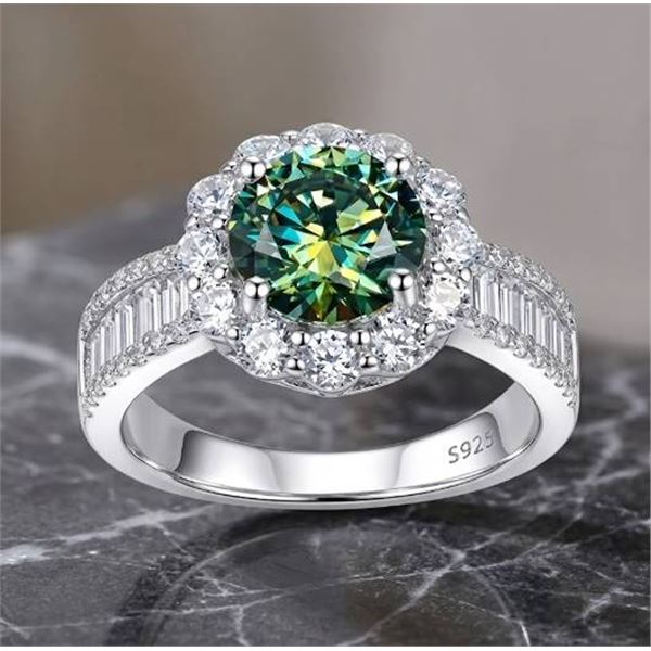 $1450 - 2.00 CT GRA CERTIFIED ROUND BRILLIANT CUT MOISSANITE RING