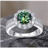 Image 1 : $1450 - 2.00 CT GRA CERTIFIED ROUND BRILLIANT CUT MOISSANITE RING