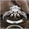 Image 1 : Ladies 1.0 Carat Brilliant Cut Solitaire Cluster Top Ring Size 7