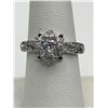 Image 6 : Ladies 1.0 Carat Brilliant Cut Solitaire Cluster Top Ring Size 7
