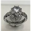 Image 7 : Ladies 1.0 Carat Brilliant Cut Solitaire Cluster Top Ring Size 7