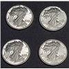 Image 2 : LOT of 4 - .999 Silver 1 Gram Fine Silver rounds