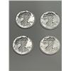 Image 4 : LOT of 4 - .999 Silver 1 Gram Fine Silver rounds