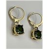Image 2 : Set of Peridot Gemstone earrings .925 Silver