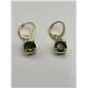 Image 5 : Set of Peridot Gemstone earrings .925 Silver