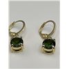 Image 6 : Set of Peridot Gemstone earrings .925 Silver