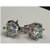 Image 2 : $1975.00 - 4.00 CT TW GRA CERTIFIED ROUND BRILLIANT CUT STUD EARRINGS