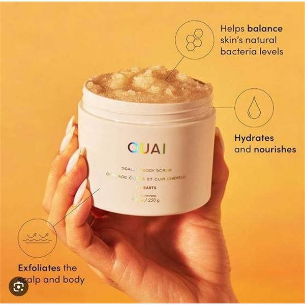 Lot of 2 - Ouai Scalp & Body Scrub St. Barts Duo 8.8oz