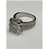 Image 3 : $3275.00 - 5.00 CT GRA CERTIFIED ROUND BRILLIANT CUT MOISSANITE RING