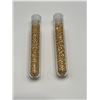 Image 3 : Two Large Vials of Golden flake material