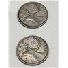Image 3 : 1943 Canada Silver 25 Cent Coins, Lot of 4