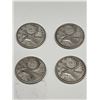 Image 5 : 1943 Canada Silver 25 Cent Coins, Lot of 4