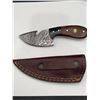 Image 3 : Damascus Steel Gut Hook Knife with Sheath