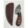 Image 4 : Damascus Steel Gut Hook Knife with Sheath