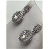 Image 5 : $1500.00 - 2.00 CT GRA CERTIFIED ROUND BRILLIANT CUT MOISSANITE EARRINGS