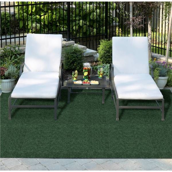 Multy Home 6x8 ft Green Indoor/Outdoor Patio Rug
