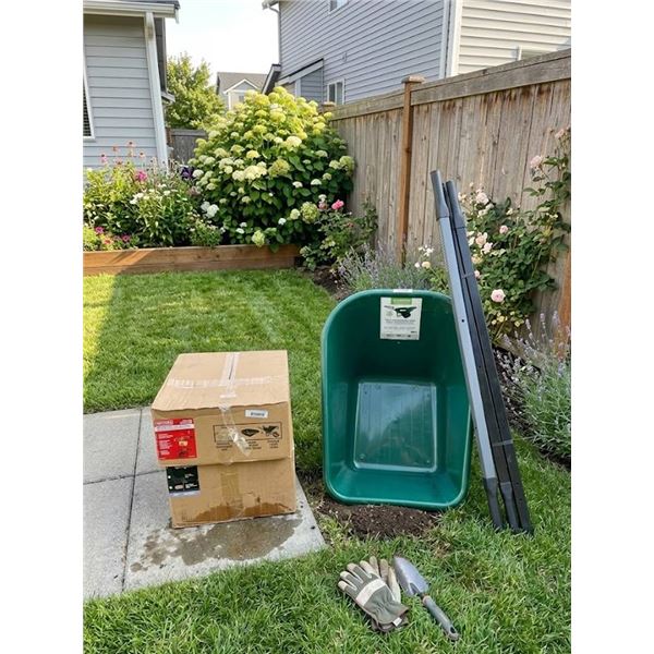 Lot of Assorted Garden Wheelbarrow Parts