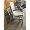 Image 2 : Lot of 3 Gray Mesh Patio Chairs