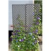 Image 1 : Grey Plastic Lattice Fence Panel 2x - 3'x8'