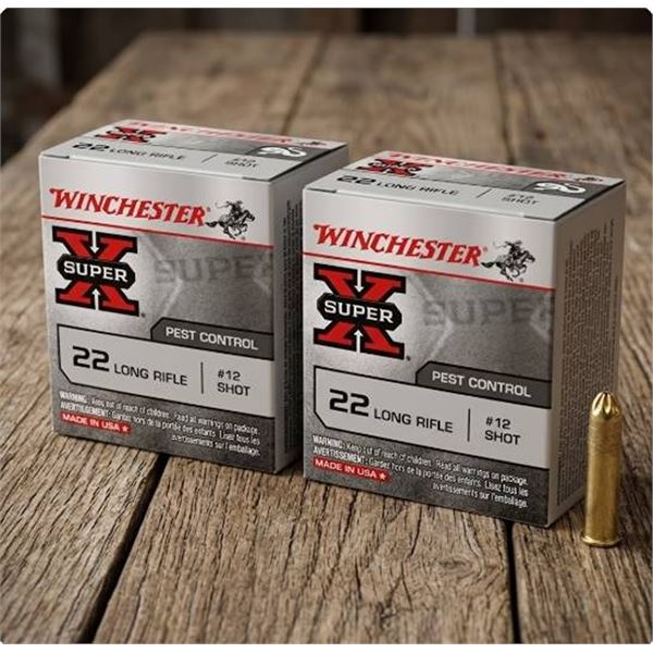 LOT of 2 - Winchester Super-X .22 Long Rifle #12 Shot