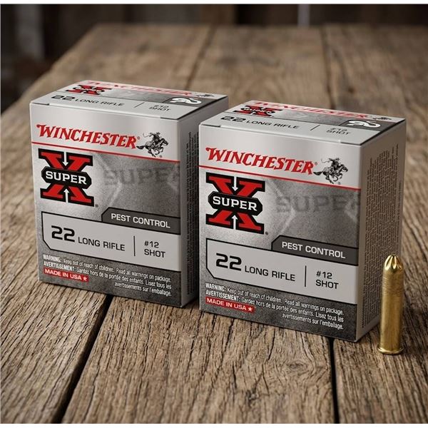 LOT of 2 - Winchester Super-X .22 Long Rifle #12 Shot