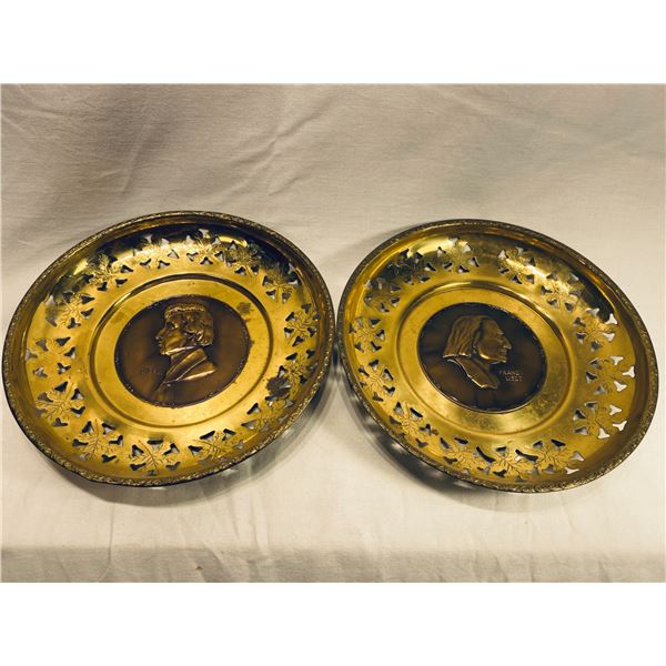 Brass Decorative Plates – Classical Composers
