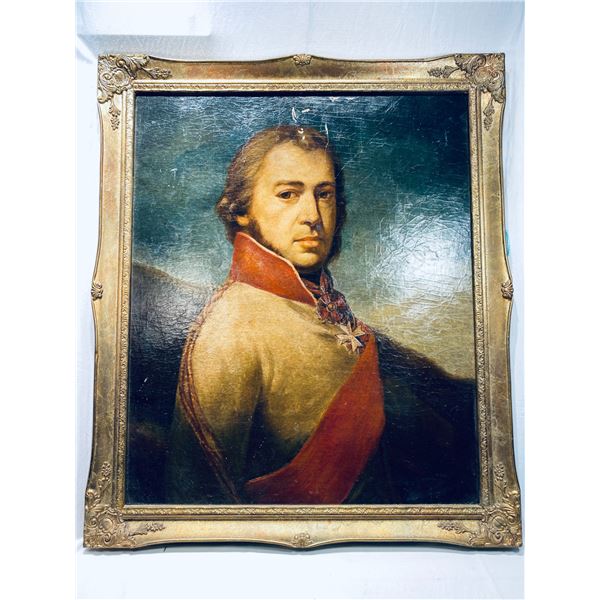 Unsigned Vintage Portrait in Frame 23 1/2 by 27 1/2 Inches