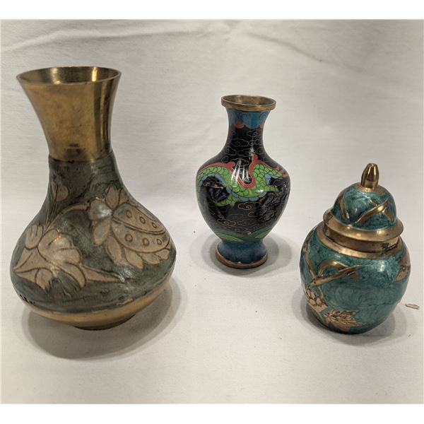 Lot of Brass Vases