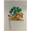 Image 2 : Vintage Immitation Emerald Broach